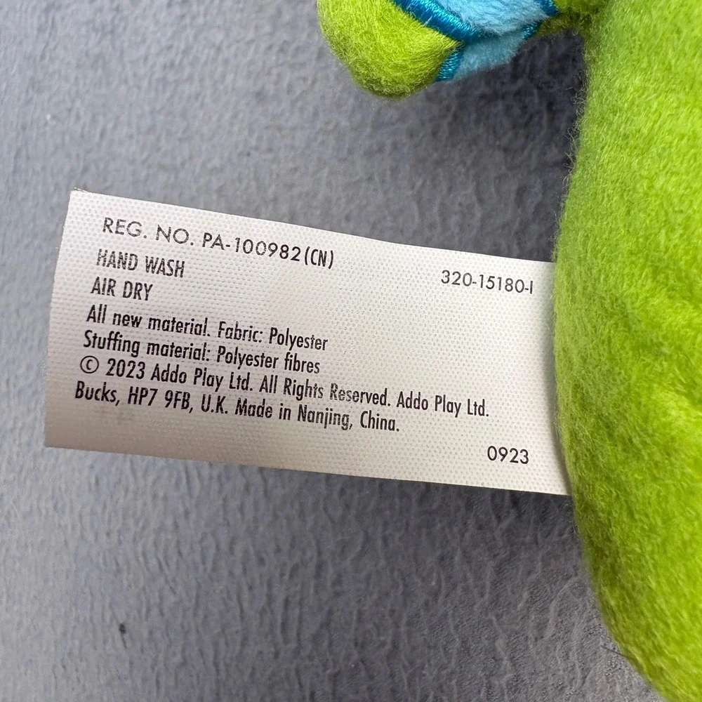 Fuggler TMNT Leonardo Plush Green Blue Ninja Turtles Funny Ugly Monster 9 inch